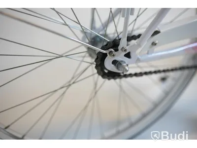 Cykel Svalan, City, hjul 24 tum, ram 14 tum, vit/ljus rosa