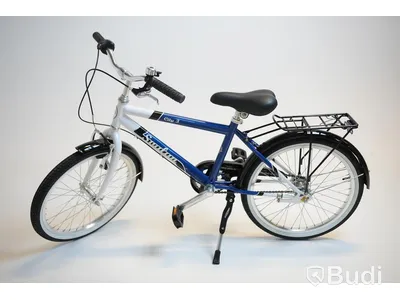 Cykel Svalan, City3, hjul 20 tum, ram 10 tum, vit/blå