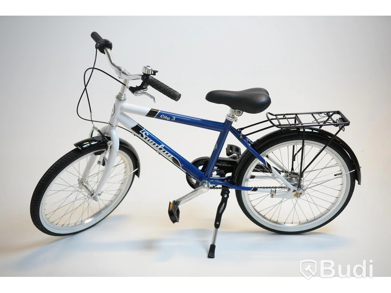 Cykel Svalan, City3, hjul 20 tum, ram 10 tum, vit/blå