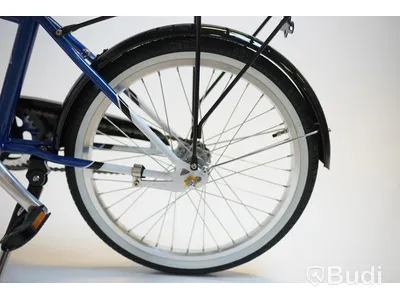 Cykel Svalan, City3, hjul 20 tum, ram 10 tum, vit/blå