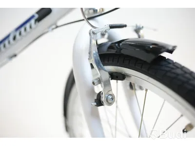 Cykel Svalan, City3, hjul 20 tum, ram 10 tum, vit/blå