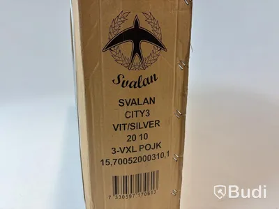 Cykel Svalan, City3, hjul 20 tum, ram 10 tum, vit/silver