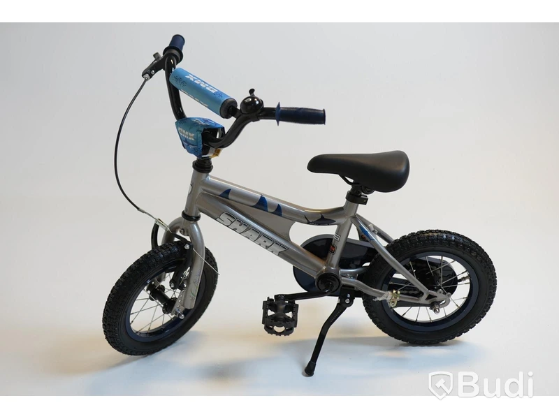 Cykel Shark, BMX, hjul 12 tum, ram 6 tum, silver