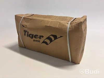 Cykel Tiger, BMX, hjul 12 tum, ram 6 tum, olivgrön