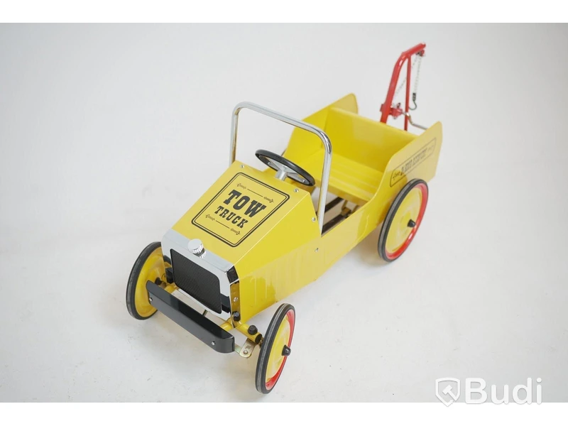 (NEW) Sleipner Pedal Car, Tow Truck 1938, Yellow.