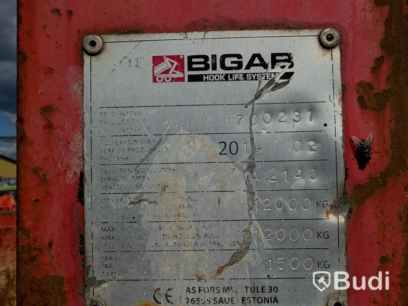Lastväxlarvagn Bigab 10-14, -2016
