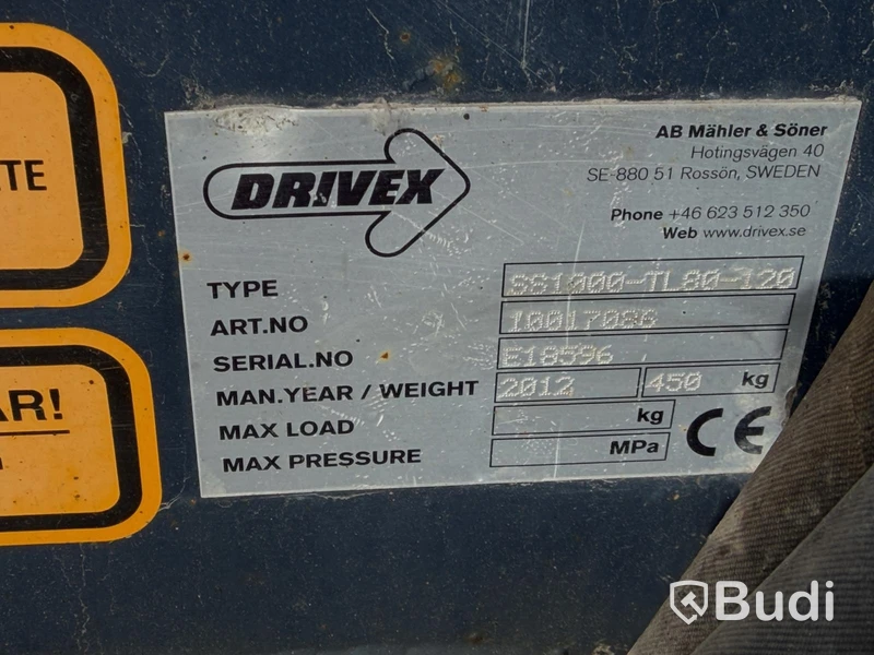 Bucket, Drivex SS1000-TL80-120, 2012, 450 kg
