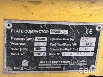 Vibroplatta Masalta MS60-2, -2019