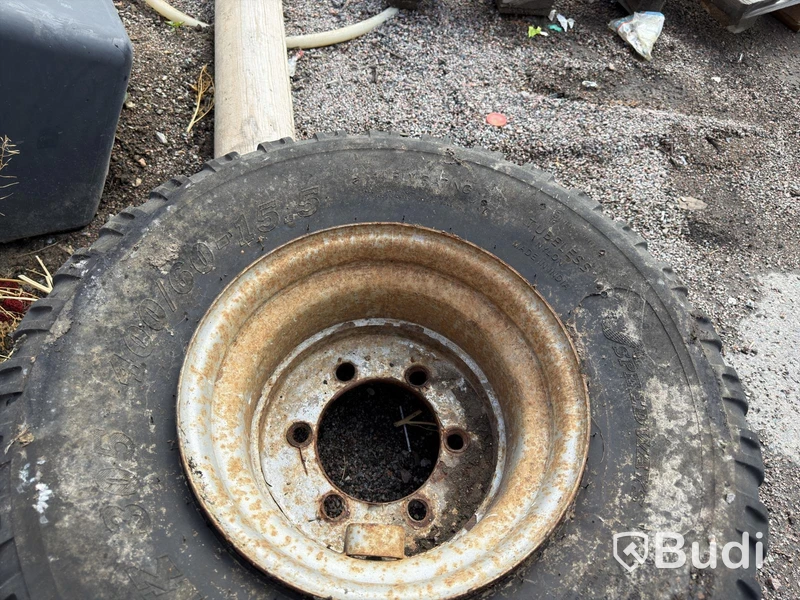 Construction machine wheels, 5 pcs