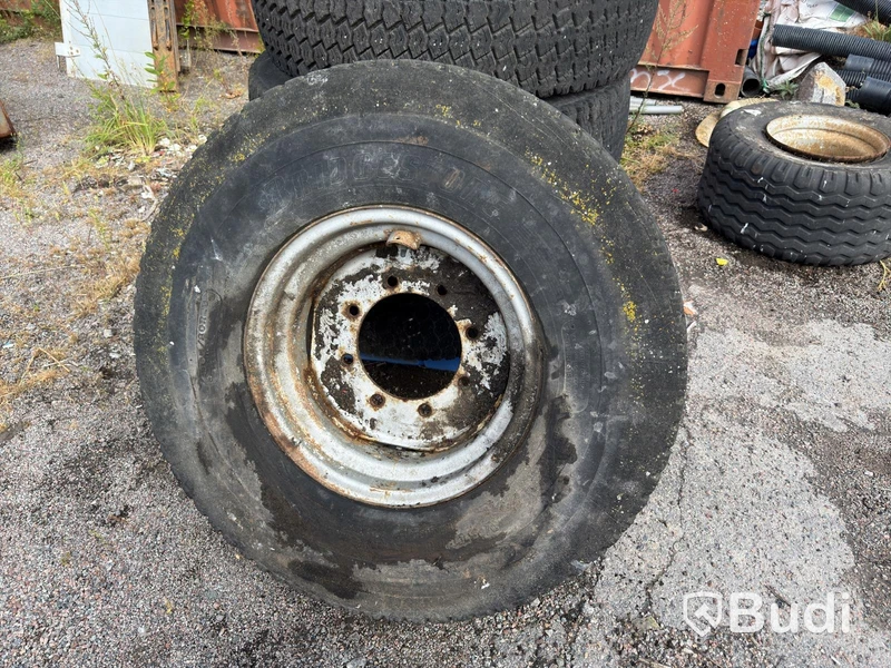 Construction machine wheels, 5 pcs