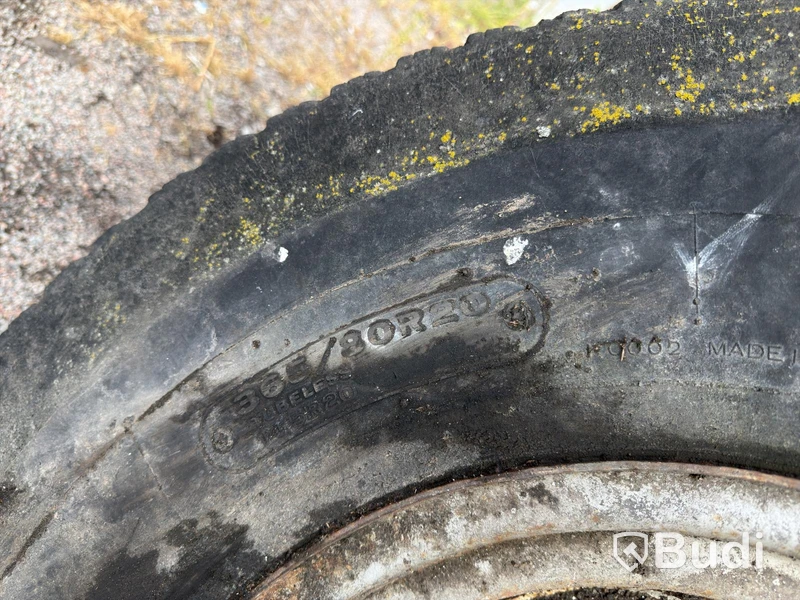Construction machine wheels, 5 pcs