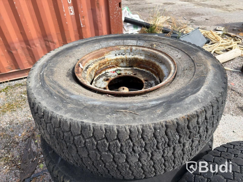 Construction machine wheels, 5 pcs