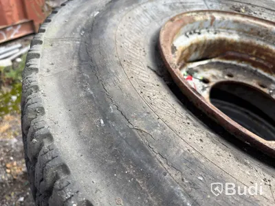 Construction machine wheels, 5 pcs