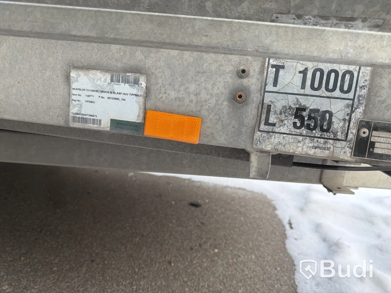 Släpvagn med kåpa och tipp Brenderup CV100032 -2022