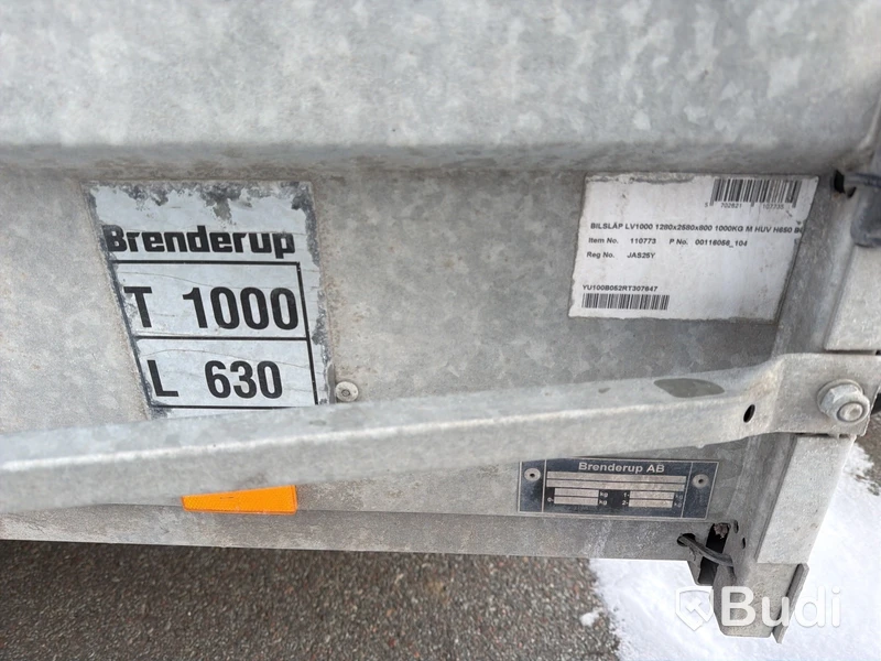 Släpvagn med kåpa Brenderup LV1000 -2024