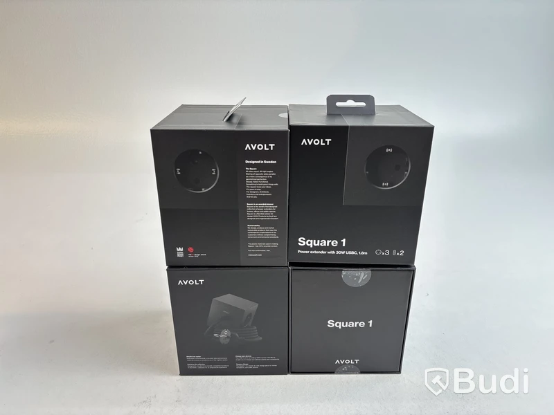 4 st. Grenuttag Avolt Square 1 Stockholm Black. Totalt ord. pris inkl. moms: ca 2800 kr.