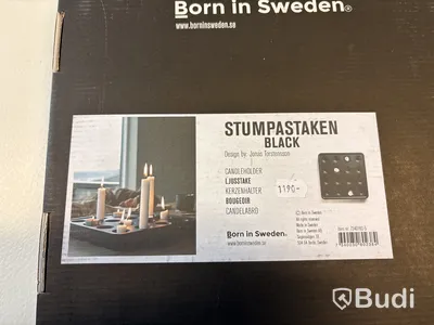 2 st. Ljusstakar Born in Sweden Stumpastaken. Ord. pris inkl. moms: ca 1789 kr.