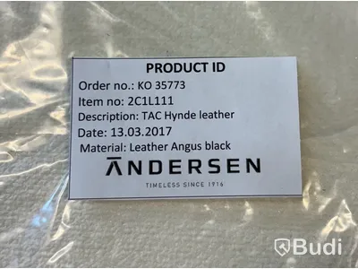 10 st. Stolsdynor Andersen Furniture, TAC Hynde leather, Totalt ord. pris inkl. moms: ca 7240 kr