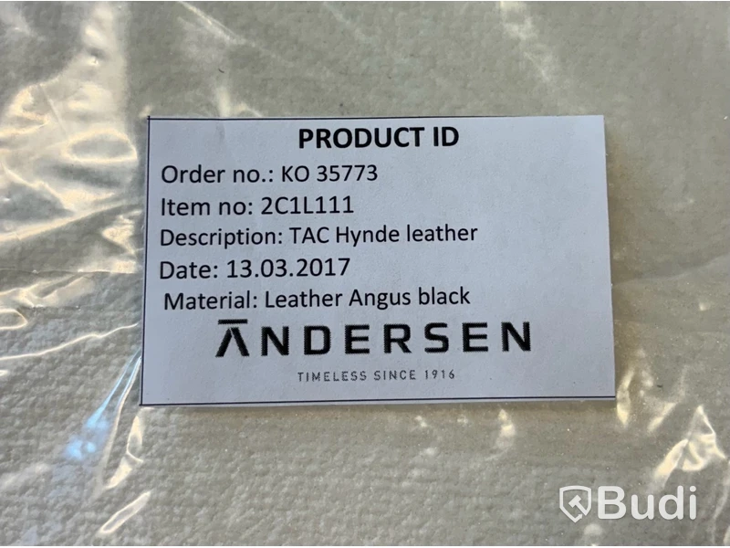 10 st. Stolsdynor Andersen Furniture, TAC Hynde leather, Totalt ord. pris inkl. moms: ca 7240 kr