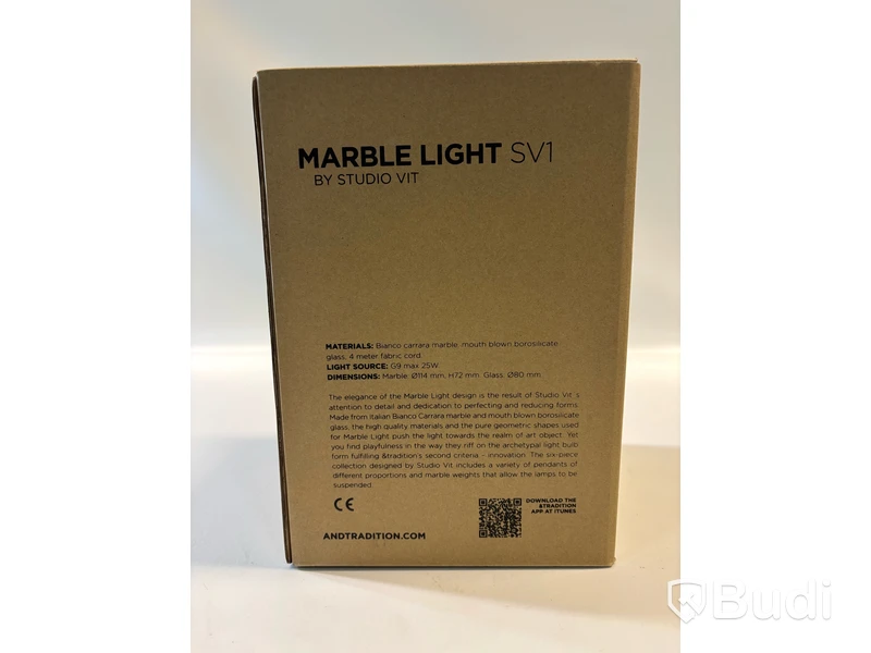 Taklampa &Tradition, Marble Light SV1, Ord. pris inkl. moms: ca 2400 kr