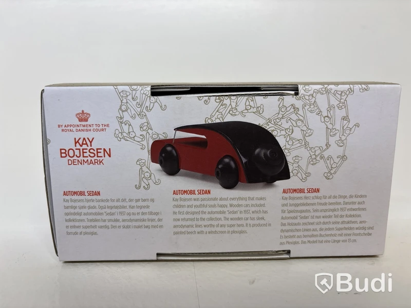 Miniatyrbil Kay Bojesen Sedan. Ord. pris inkl. moms: ca 699 kr.