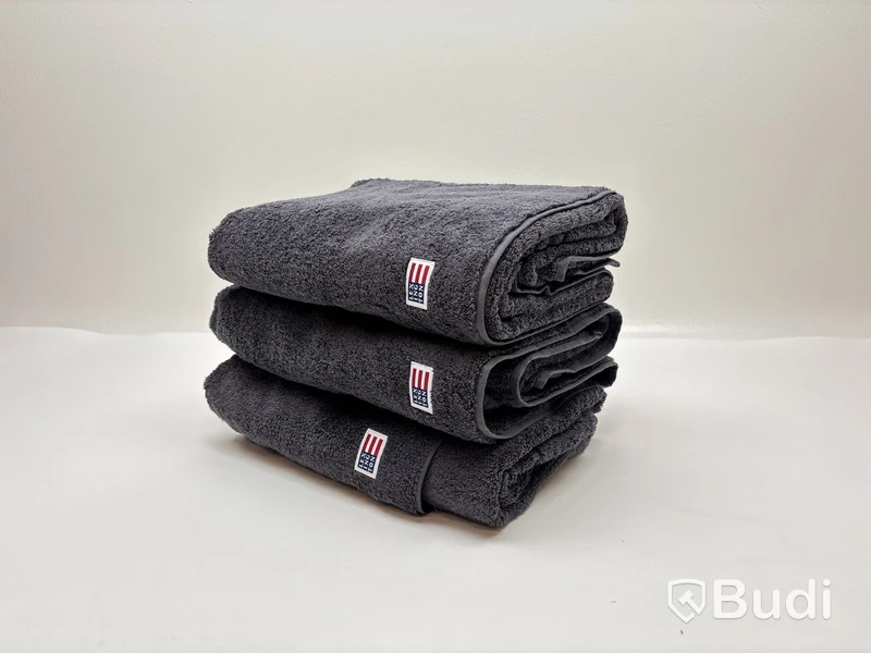 3 st. Badhanddukar Lexington, Original mörk grå, Totalt ord. pris inkl. moms: 1250 kr
