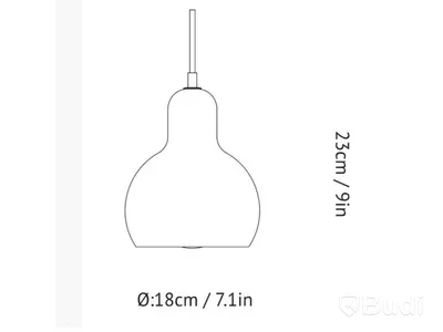 Taklampa &Tradition, Mega Bulb SR2, Ord. pris inkl. moms: ca 1970 kr