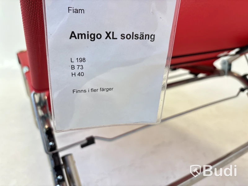Solsäng Fiam Amigo XL röd - Ord. pris ink. moms ca: 2550 kr