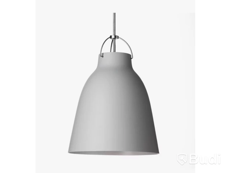 Taklampa Fritz Hansen Caravaggio P2 ljusgrå. Ord. pris inkl. moms: ca 5399 kr.