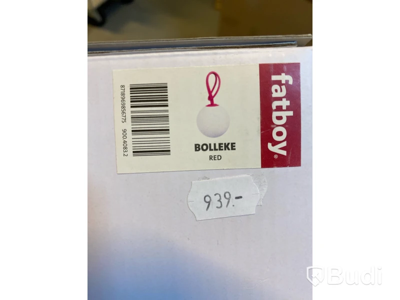 Lampa Fatboy, Bolleke, röd. Ord. pris inkl. moms: ca 939 kr