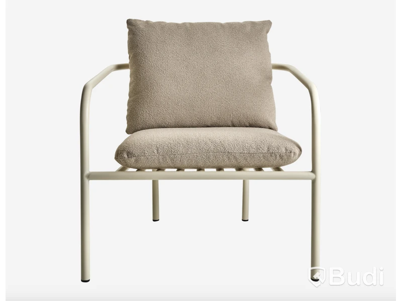 Fåtölj Brafab, Bendt, Teddy Beige/Pearl White. Ord. pris inkl. moms: ca 3395 kr
