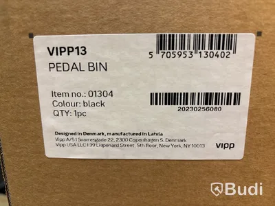 Pedalhink Vipp, Vipp13, svart 4 l. Ord. pris inkl. moms: ca 2995 kr