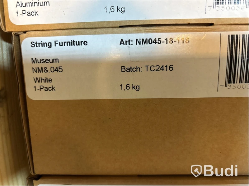 Vägghylla String, Museum NM&.045 Vit. ord. pris inkl. moms ca 1 549 kr