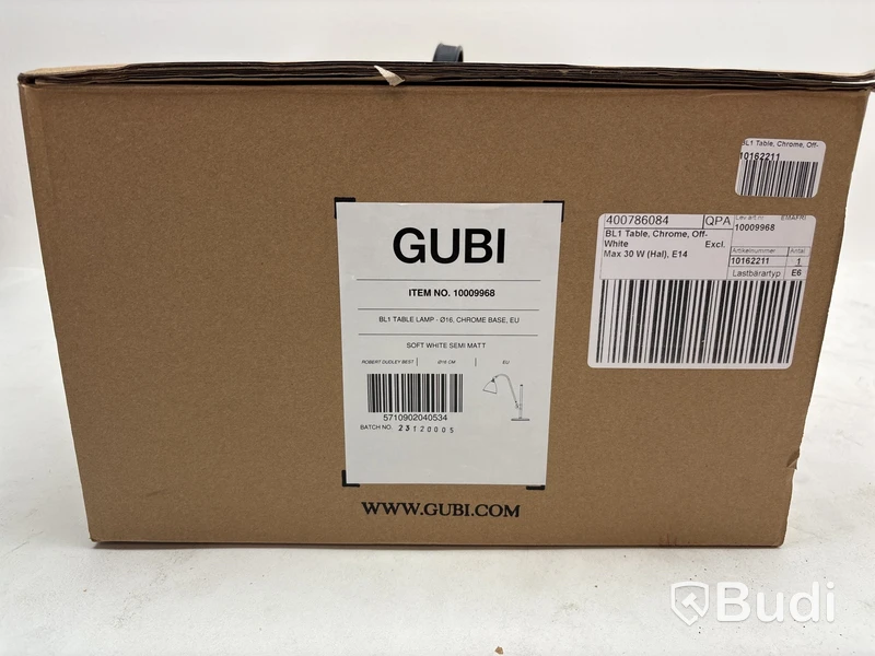 Bordslampa Gubi, BL1 Soft white semi matt