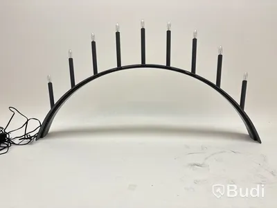 Adventsljusstake SMD Design, Spica bow grå. Ord. pris inkl. moms: ca 3275 kr.