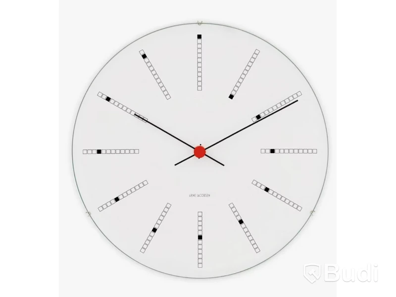 Väggklocka Arne Jacobsen Bankers vit. Ord. pris inkl. moms: ca 2999 kr.