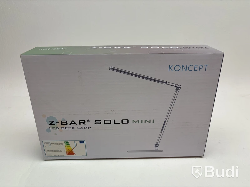 Skrivbordslampa Koncept z-bar solo mini svart metall. Ord. pris inkl. moms: ca 3550 kr.