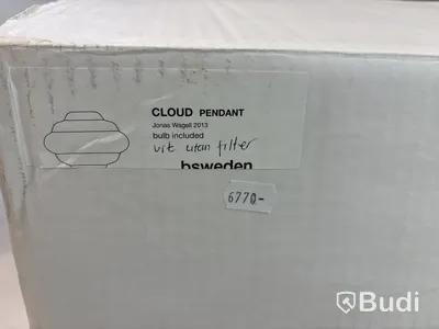 Taklampa Bsweden Cloud, Jonas Wagell, vit. Ord. pris inkl. moms: ca 6770 kr.