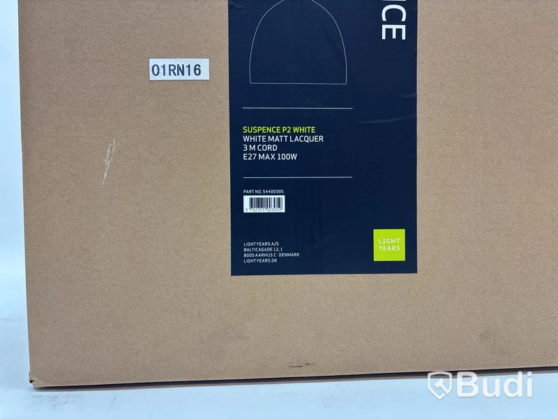 taklampa Fritz Hansen Suspence P2 Taklampa, 3 m, vit