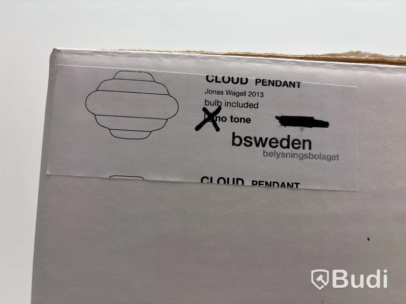 Taklampa Bysweden, Cloud  Jonas Wagell, vit, opalglas utan färgfilter