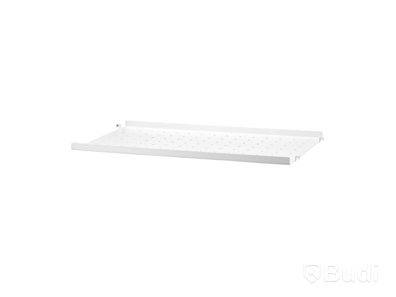Hyllplan metall låg String, vit 58x30 cm.