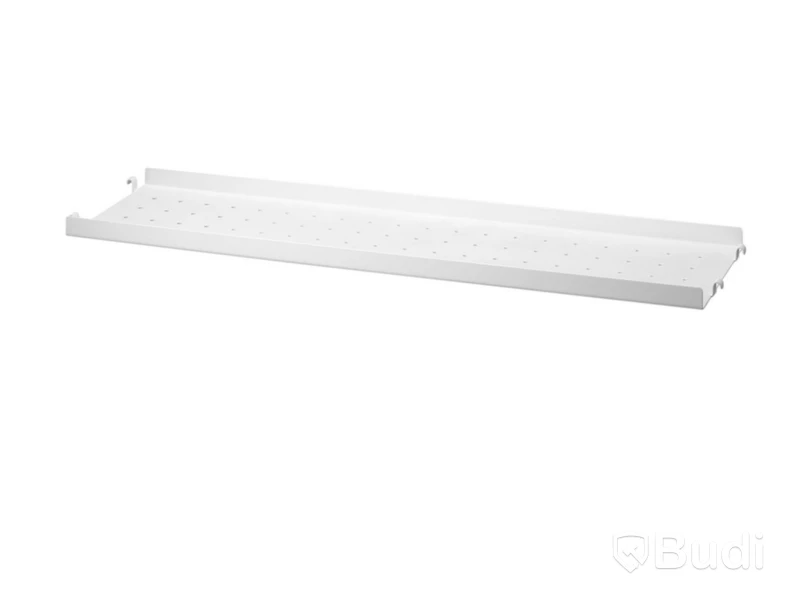 Hyllplan metall låg String, vit 58x20 cm. Ord. pris inkl. moms: ca 689 kr.