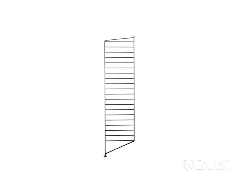 4 st. Golvgavel String, svart, 115x30 cm.