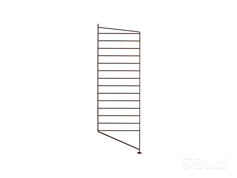 4 st. Golvgavel String, brun, 85x30 cm.