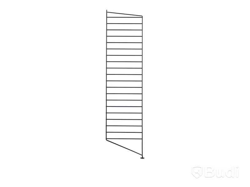 2 st. Golvgavel String, svart, 115x30 cm.