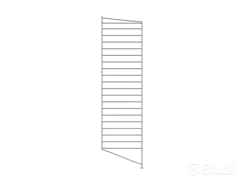 4 st. Golvgavel String, grå, 115x30 cm.