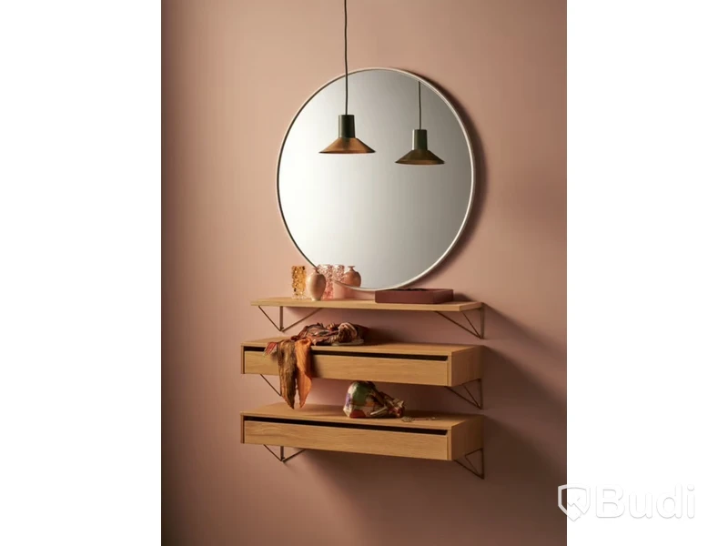 Förvaringslåda Pythagoras, L Natural Oak H110xD270xW800 mm