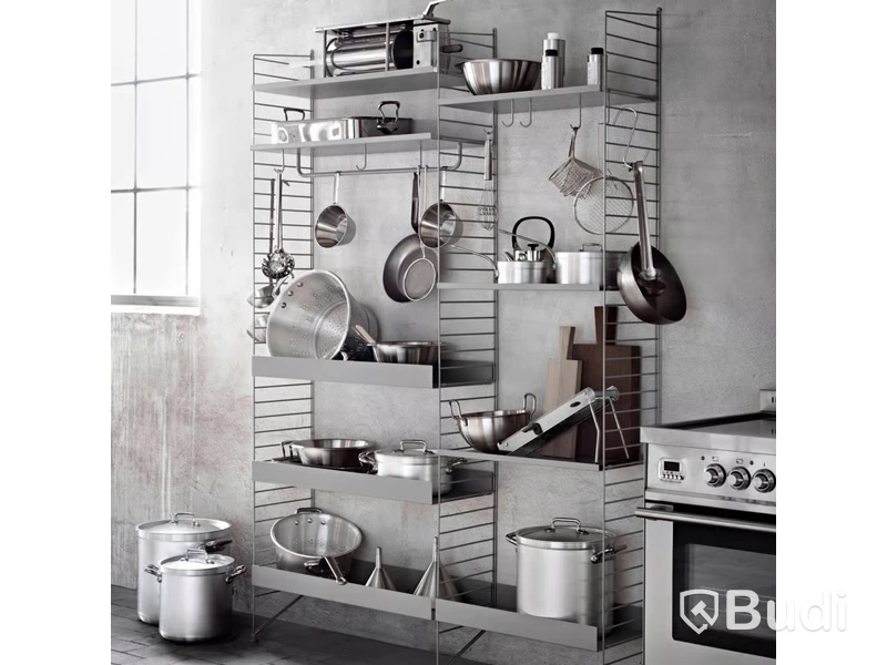 Hyllplan String Furniture, Metal shelf low edge 78x20