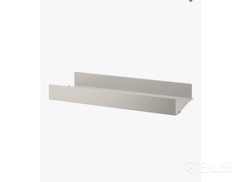 2 st. Hyllplan String, Hög Kant Metall, Beige ord. pris inkl. moms ca 1200 kr