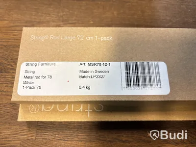 2 st. Metallstänger String, Rod large, vit 72cm, ord. pris inkl. moms ca 1000 kr
